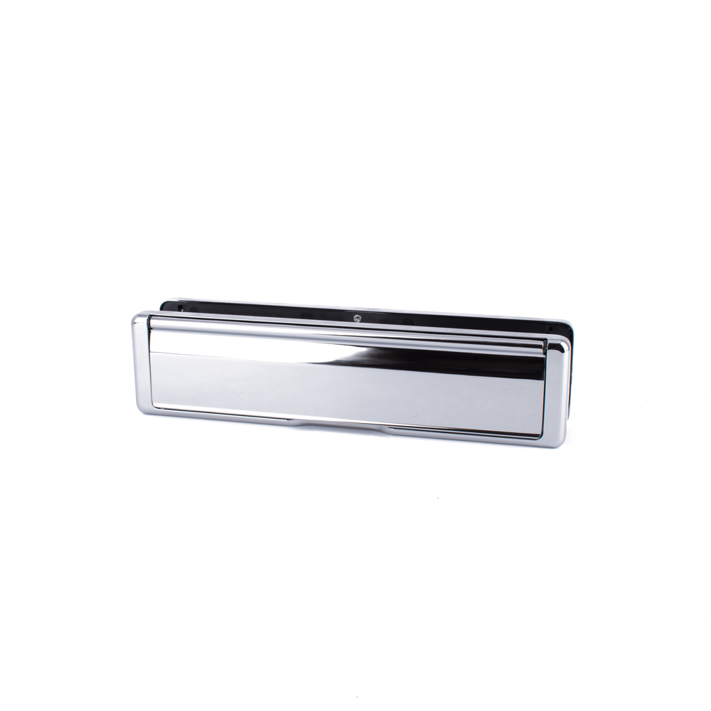 Timber Series 40-80 Nu Mail Letterplate (68mm) - Polished Chrome